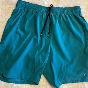 Men’s Teal Colored Active Shorts - ZYIA 2XL